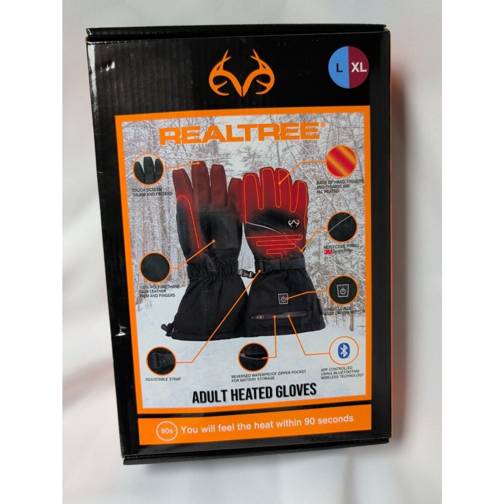 REALTREE Heated Multipurpose Gloves L/XL New In Box